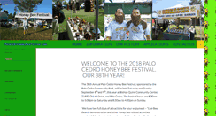 Desktop Screenshot of palocedrohoneybeefestival.com